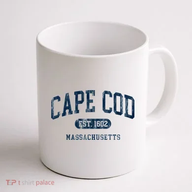 Cape Cod Est 1602 Massachusetts Retro Preppy Throwback Coffee Mug back