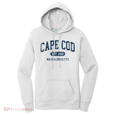 Cape Cod Est 1602 Massachusetts Retro Preppy Throwback Women's Hoodie