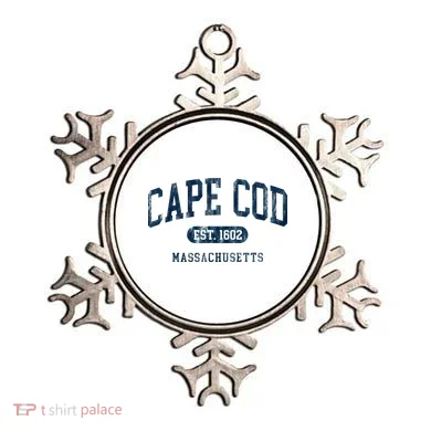 Cape Cod Est 1602 Massachusetts Retro Preppy Throwback Ornament
