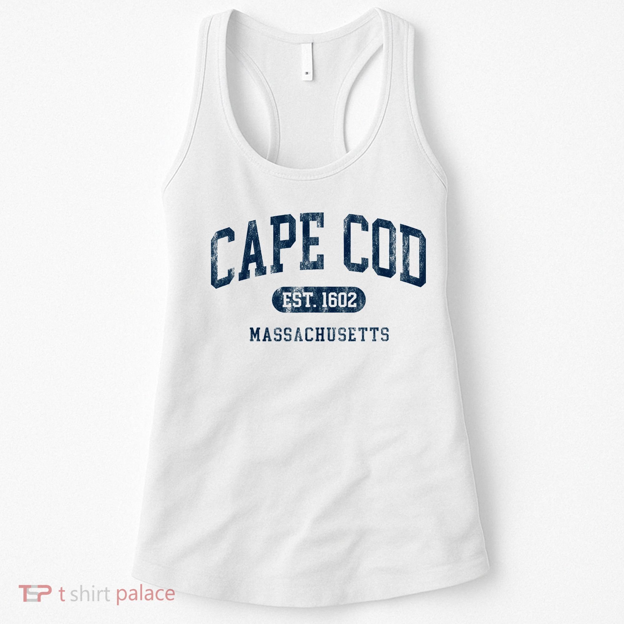 Cape Cod Est 1602 Massachusetts Retro Preppy Throwback Women's Tank Top