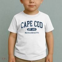 Cape Cod Est 1602 Massachusetts Retro Preppy Throwback Toddler T-Shirt thumb 2