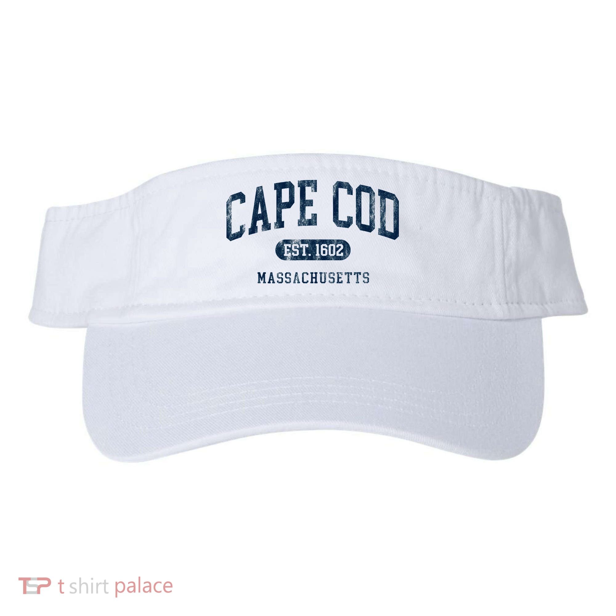 Cape Cod Est 1602 Massachusetts Retro Preppy Throwback Visor