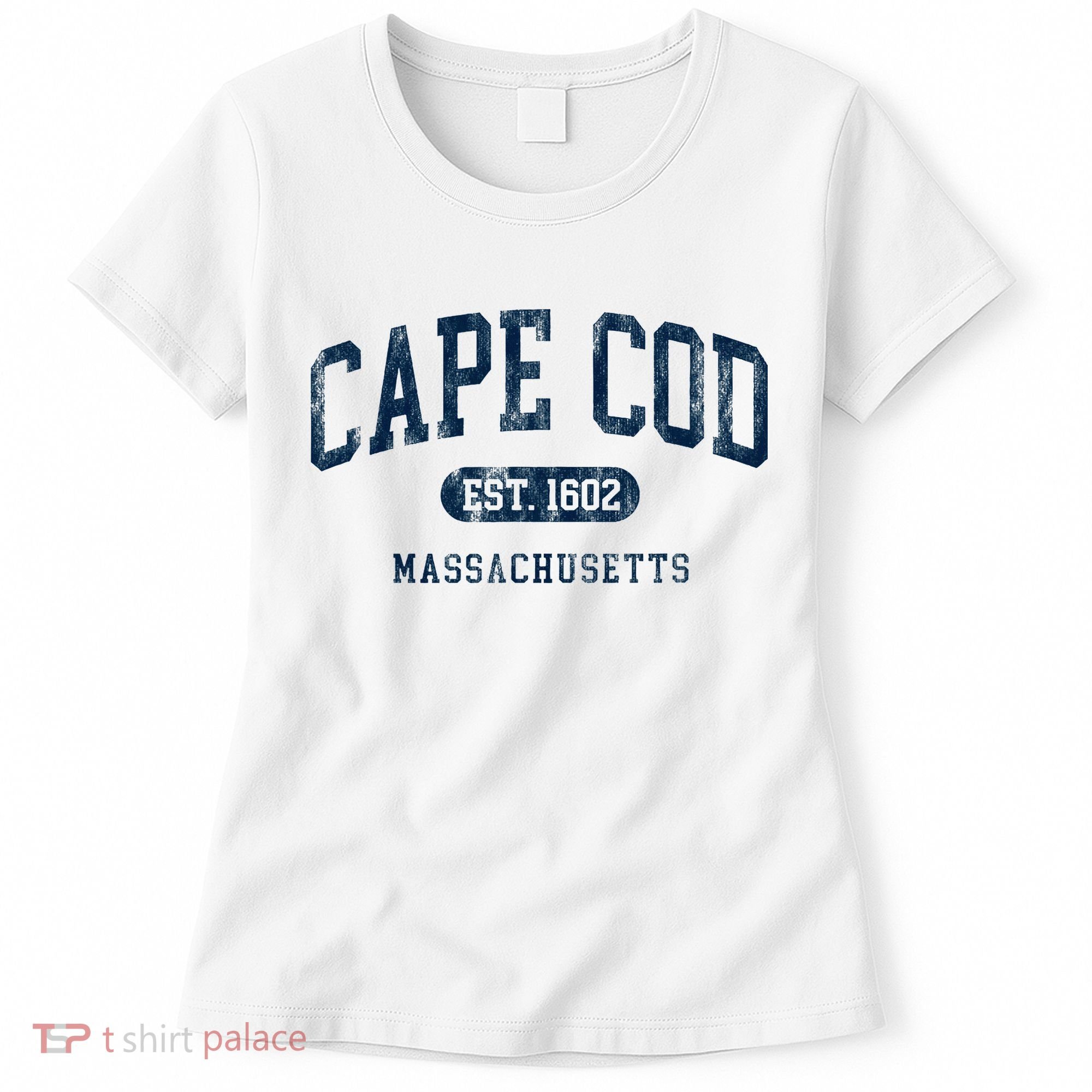 Cape Cod Est 1602 Massachusetts Retro Preppy Throwback Women's T-Shirt