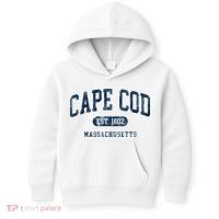 Cape Cod Est 1602 Massachusetts Retro Preppy Throwback Kids Hoodie thumb 0