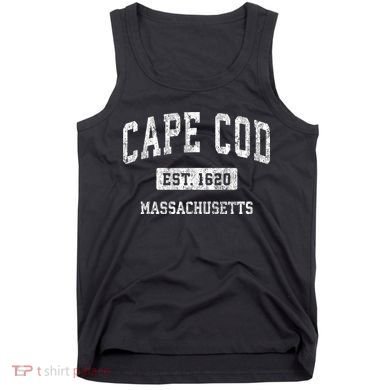 Cape Cod Est 1620 Massachusetts Ma Vintage Sports Established Design Tank Top