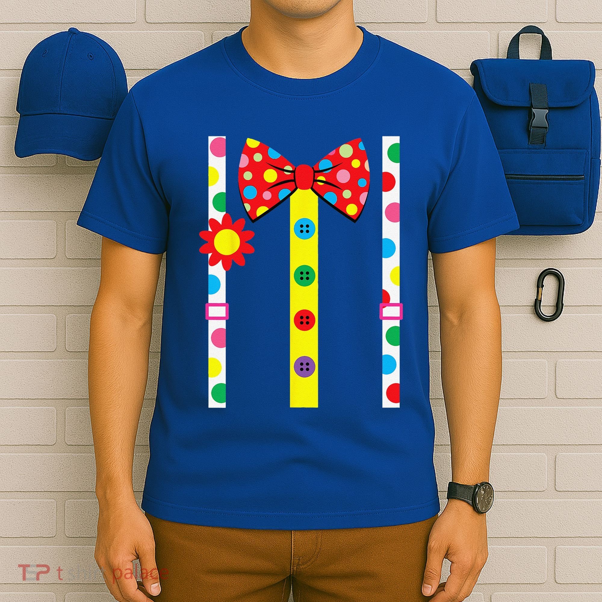 Clown Costume Easy Halloween Vintage Carnival Circus T-Shirt