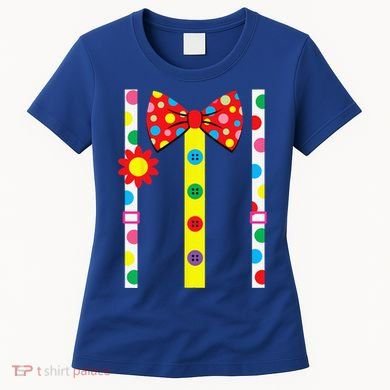 Clown Costume Easy Halloween Vintage Carnival Circus Women's T-Shirt