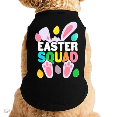 Cute Colorful Easter Squad Easter Bunny Rabbit Eggs Doggie Tank
