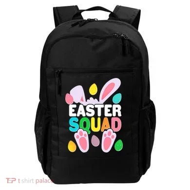 Cute Colorful Easter Squad Easter Bunny Rabbit Eggs Backpack