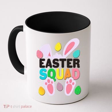 Cute Colorful Easter Squad Easter Bunny Rabbit Eggs Coffee Mug
