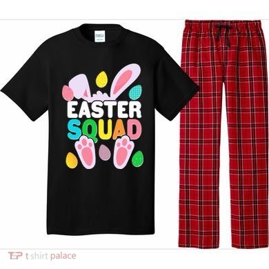 Cute Colorful Easter Squad Easter Bunny Rabbit Eggs Pajama Set