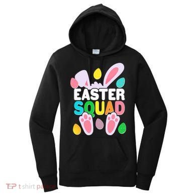 Cute Colorful Easter Squad Easter Bunny Rabbit Eggs Women's Hoodie