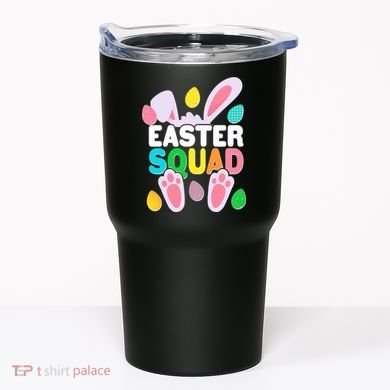 Cute Colorful Easter Squad Easter Bunny Rabbit Eggs Tumbler