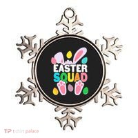 Cute Colorful Easter Squad Easter Bunny Rabbit Eggs Ornament thumb 0