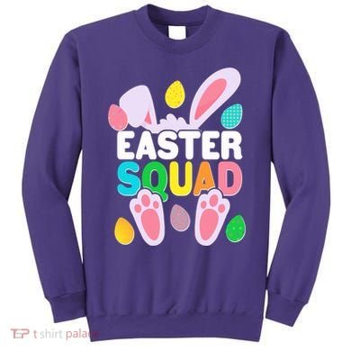 Cute Colorful Easter Squad Easter Bunny Rabbit Eggs Sweatshirt