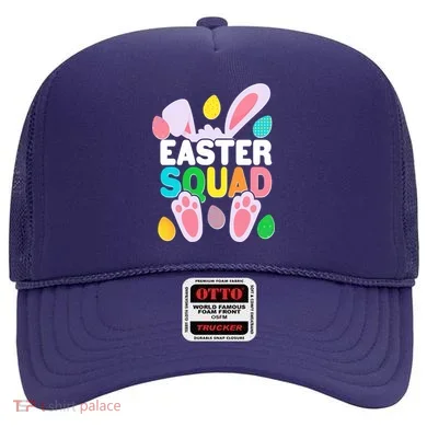 Cute Colorful Easter Squad Easter Bunny Rabbit Eggs Hat