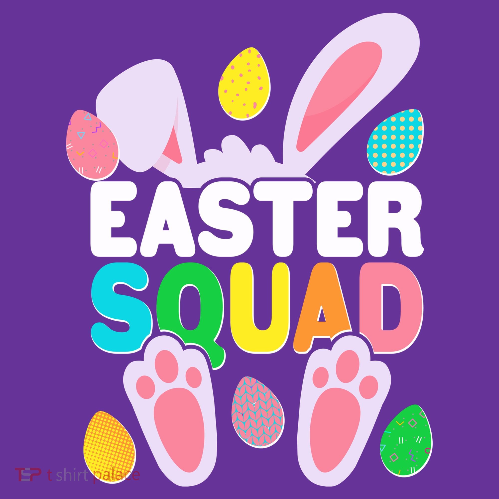 Cute Colorful Easter Squad Easter Bunny Rabbit Eggs Hat