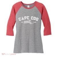 Cape Cod Est 1620 Women's Tri-Blend 3/4-Sleeve Raglan Shirt thumb 0