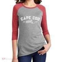 Cape Cod Est 1620 Women's Tri-Blend 3/4-Sleeve Raglan Shirt thumb 2