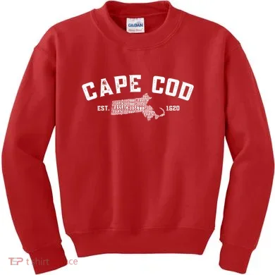 Cape Cod Est 1620 Kids Sweatshirt