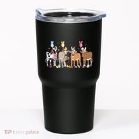 Cute Cow Easter Day Farm Animals Easter Eggs Bunny Tumbler thumb 0