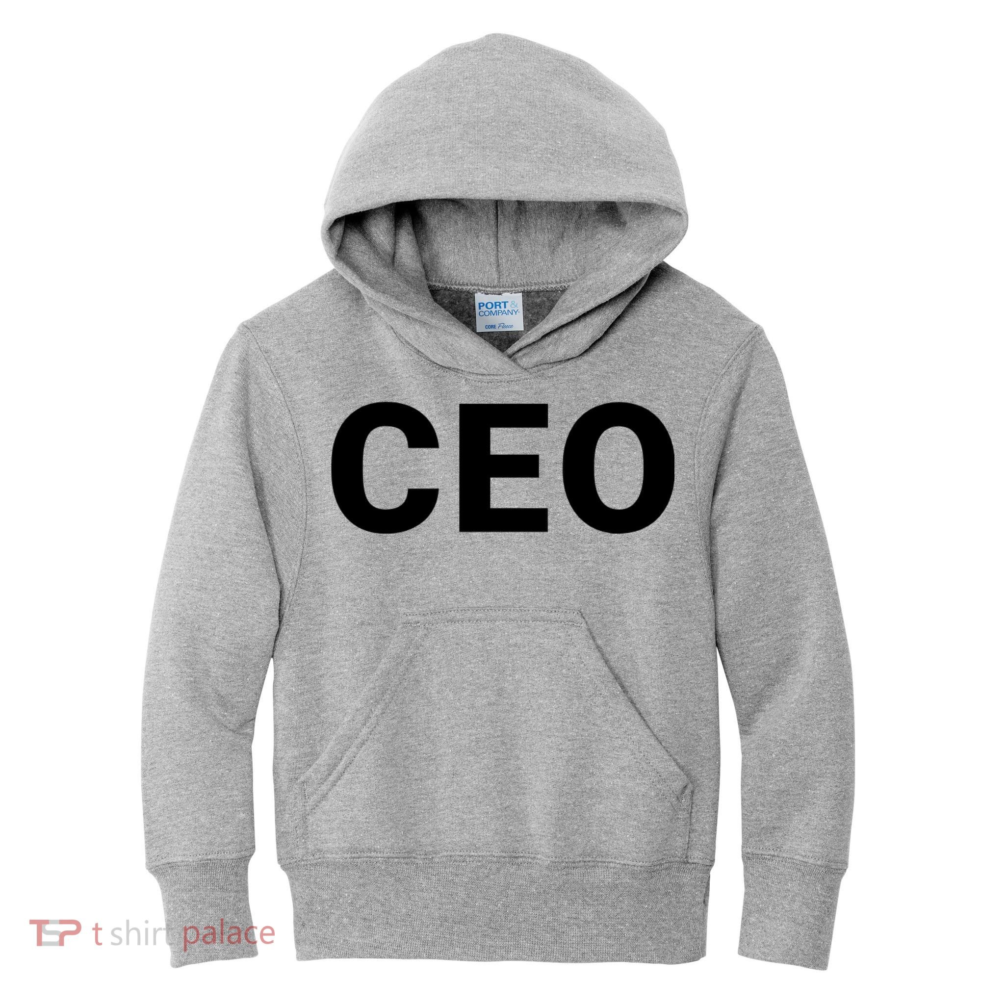 Ceo Chief Executive Officer Highest Ranking Executive Management Of Organization Kids Hoodie