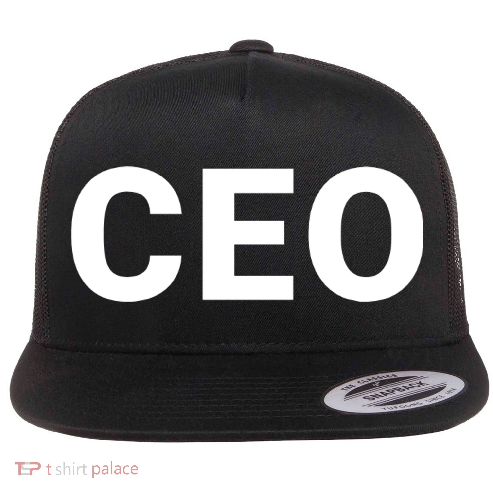 Ceo Chief Executive Officer Highest Ranking Executive Management Of Organization Flat Bill Trucker Hat