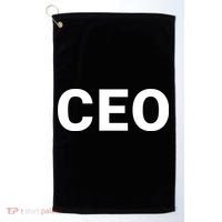 Ceo Chief Executive Officer Highest Ranking Executive Management Of Organization Golf Towel thumb 0