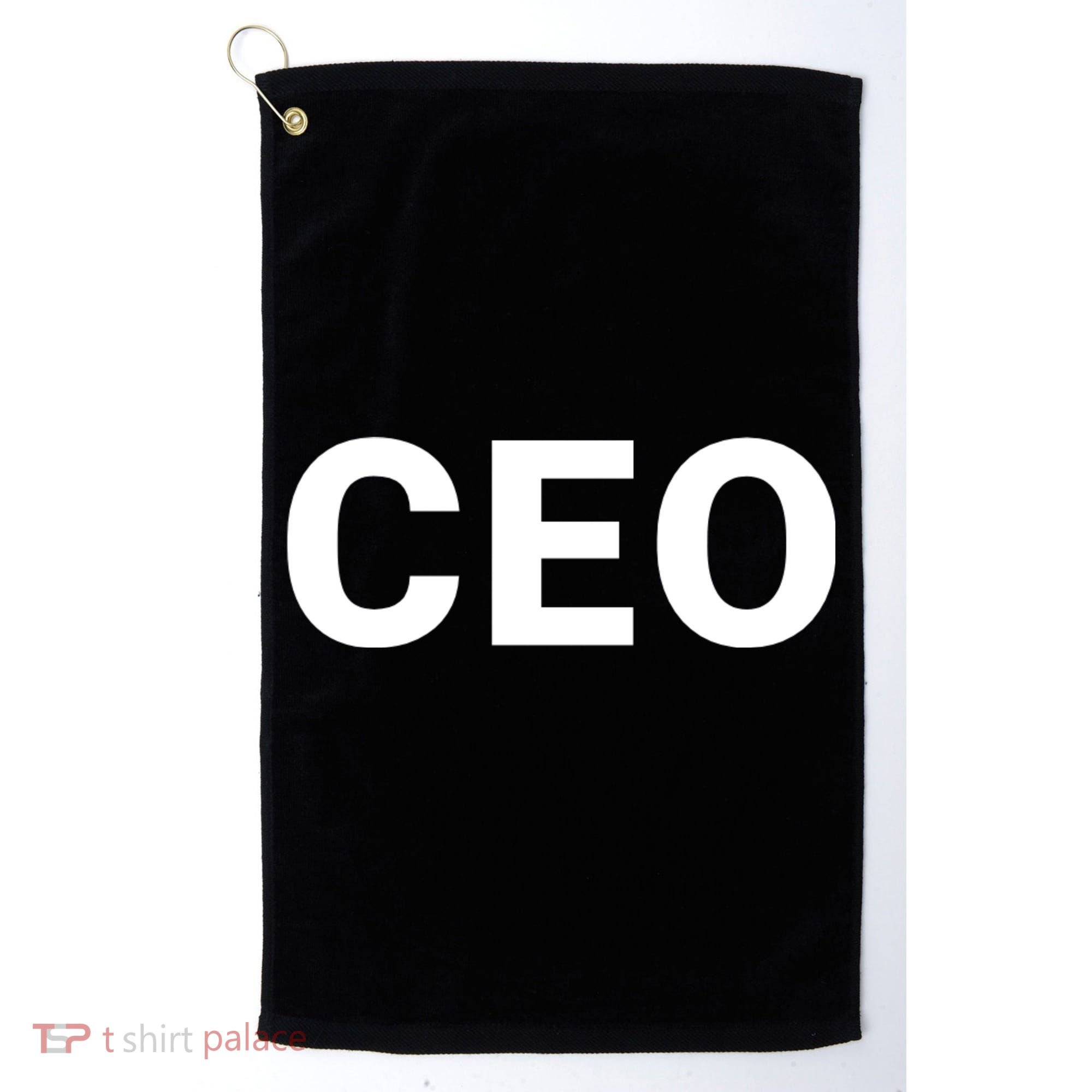Ceo Chief Executive Officer Highest Ranking Executive Management Of Organization Golf Towel
