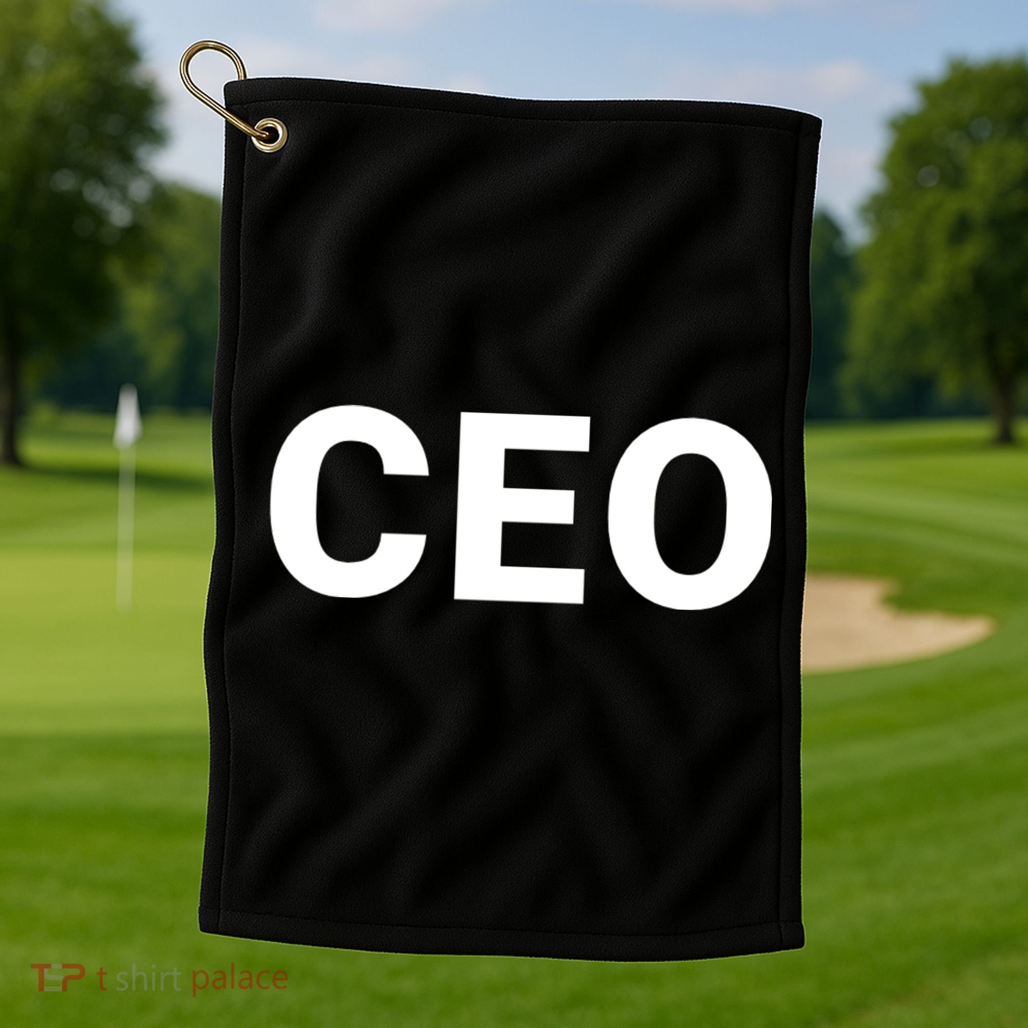 Ceo Chief Executive Officer Highest Ranking Executive Management Of Organization Golf Towel