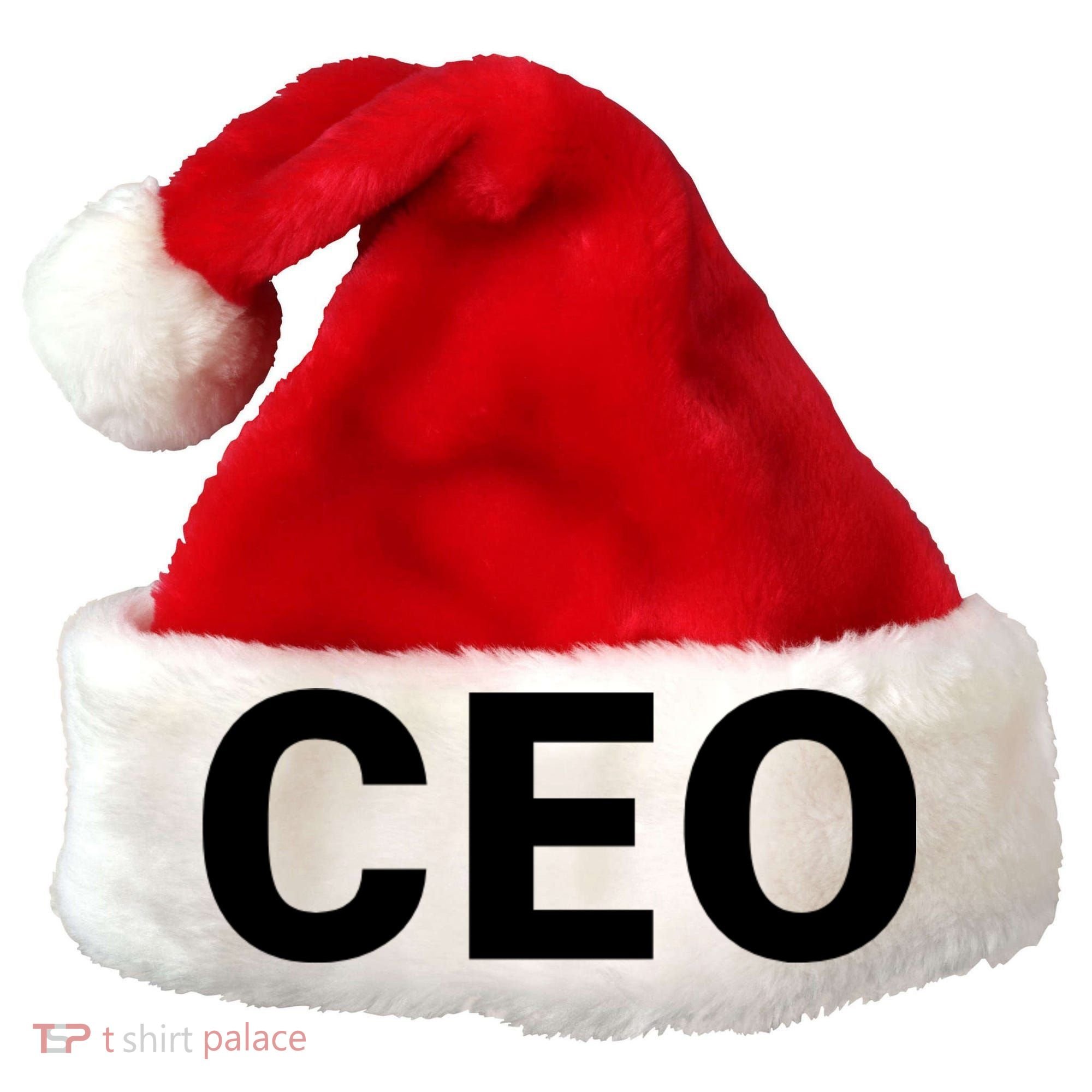 Ceo Chief Executive Officer Highest Ranking Executive Management Of Organization Santa Hat