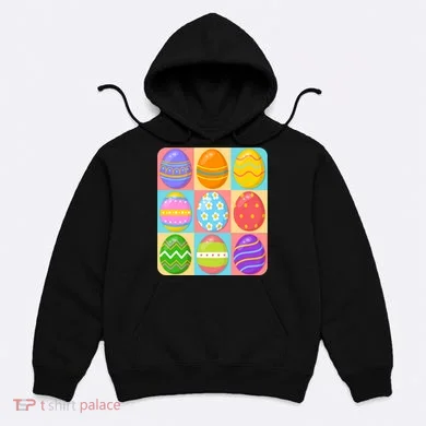 Cute Colorful Easter Egg Pop Art Hoodie