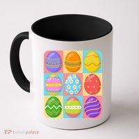 Cute Colorful Easter Egg Pop Art Coffee Mug thumb 0