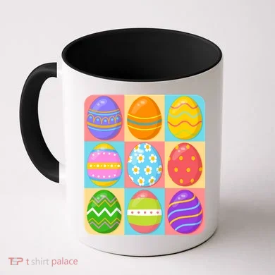 Cute Colorful Easter Egg Pop Art Coffee Mug