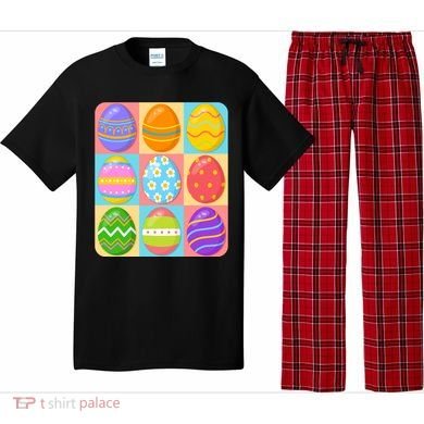 Cute Colorful Easter Egg Pop Art Pajama Set