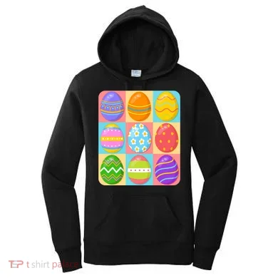 Cute Colorful Easter Egg Pop Art Women's Hoodie