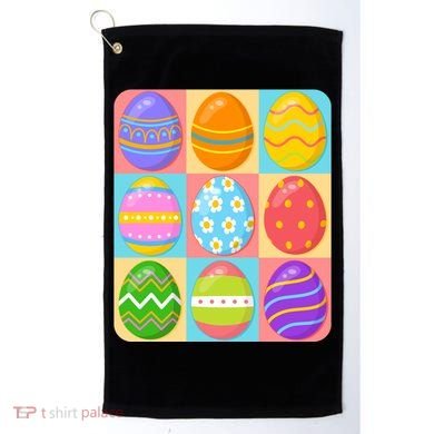 Cute Colorful Easter Egg Pop Art Golf Towel