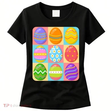 Cute Colorful Easter Egg Pop Art Women's T-Shirt