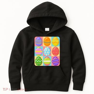 Cute Colorful Easter Egg Pop Art Kids Hoodie
