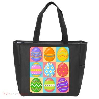 Cute Colorful Easter Egg Pop Art Tote Bag