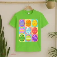 Cute Colorful Easter Egg Pop Art T-Shirt thumb 2