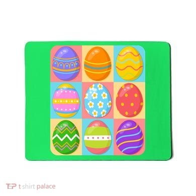 Cute Colorful Easter Egg Pop Art Mousepad