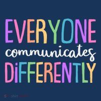 Colorful Cute Everyone Communicates Differently T-Shirt thumb 7