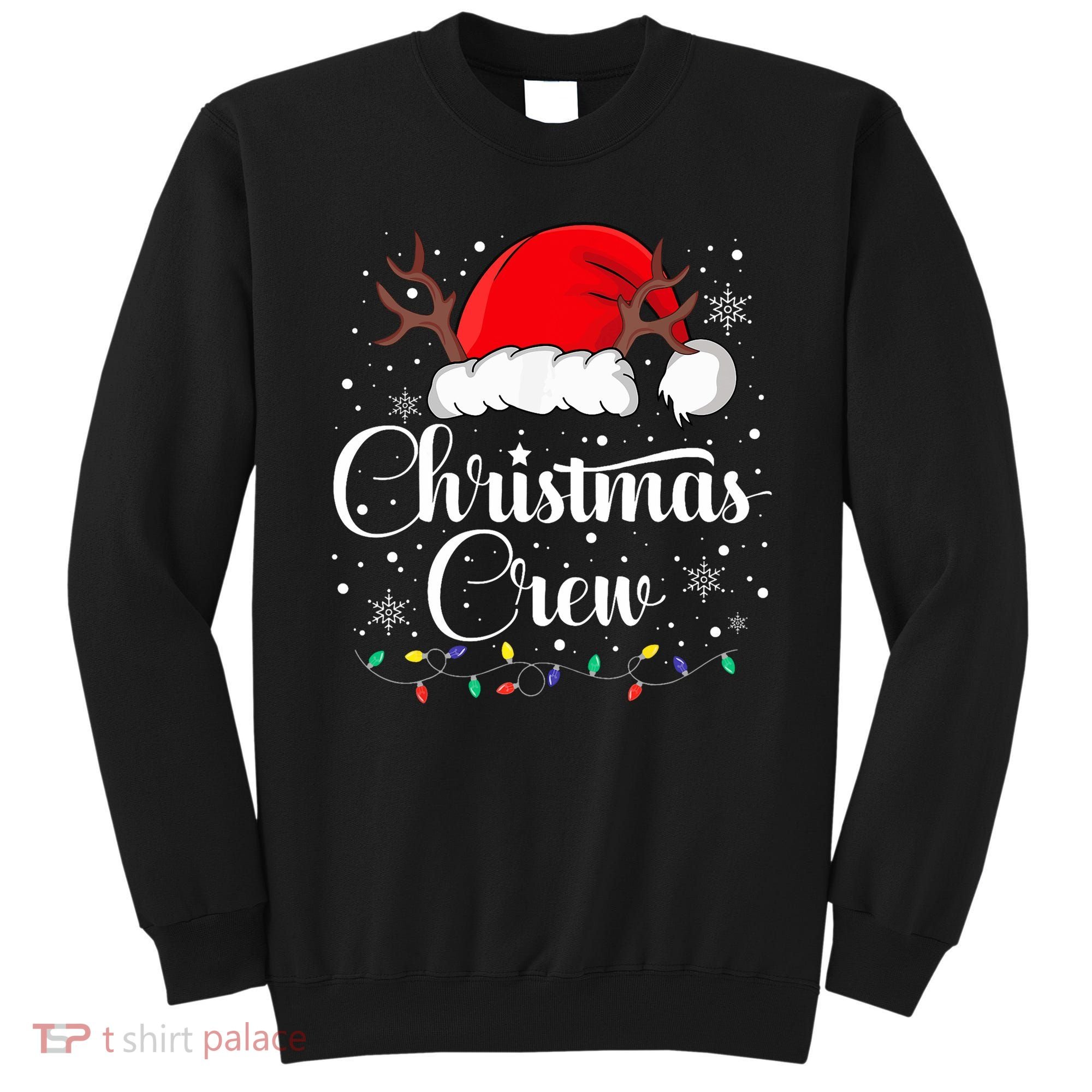 Christmas Crew Family Group Matching Christmas Pajama Party Sweatshirt