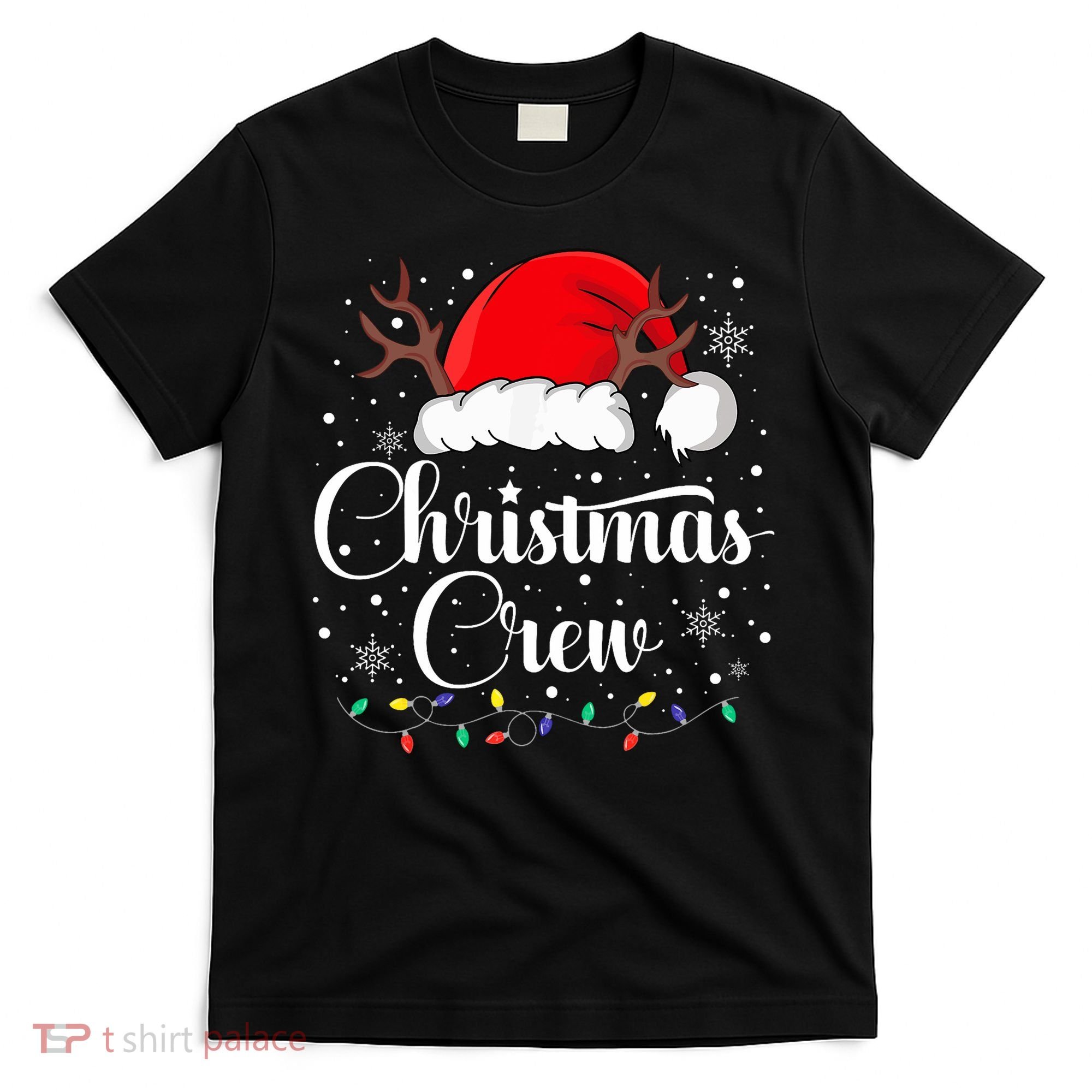 Christmas Crew Family Group Matching Christmas Pajama Party T-Shirt