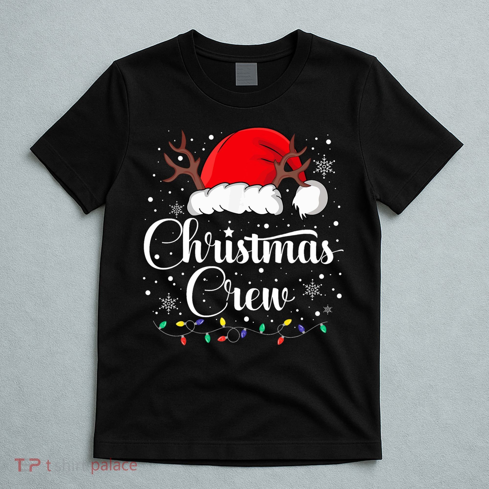 Christmas Crew Family Group Matching Christmas Pajama Party T-Shirt