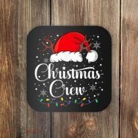 Christmas Crew Family Group Matching Christmas Pajama Party Coaster thumb 0