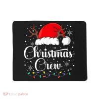 Christmas Crew Family Group Matching Christmas Pajama Party Mousepad thumb 0