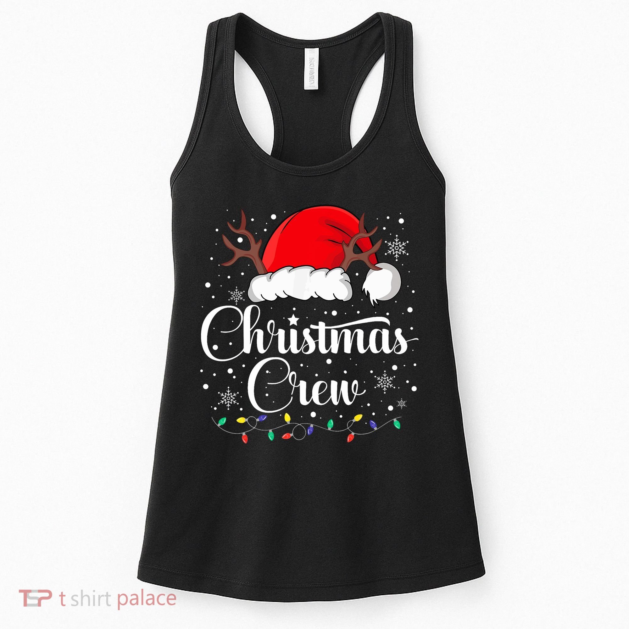 Christmas Crew Family Group Matching Christmas Pajama Party Women's Tank Top