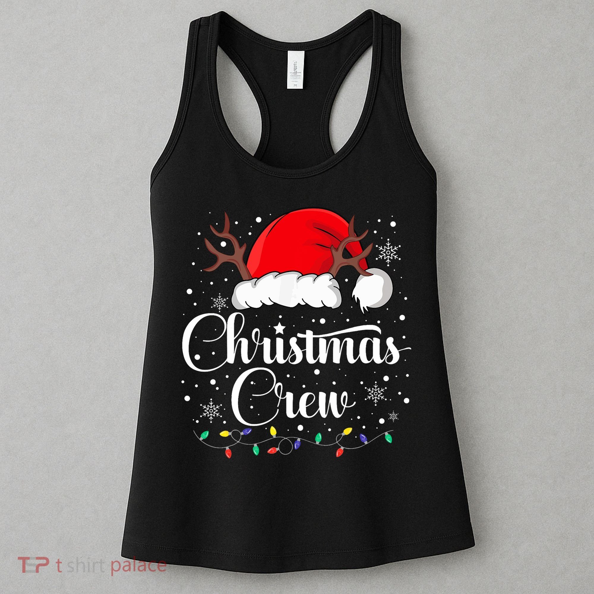 Christmas Crew Family Group Matching Christmas Pajama Party Women's Tank Top